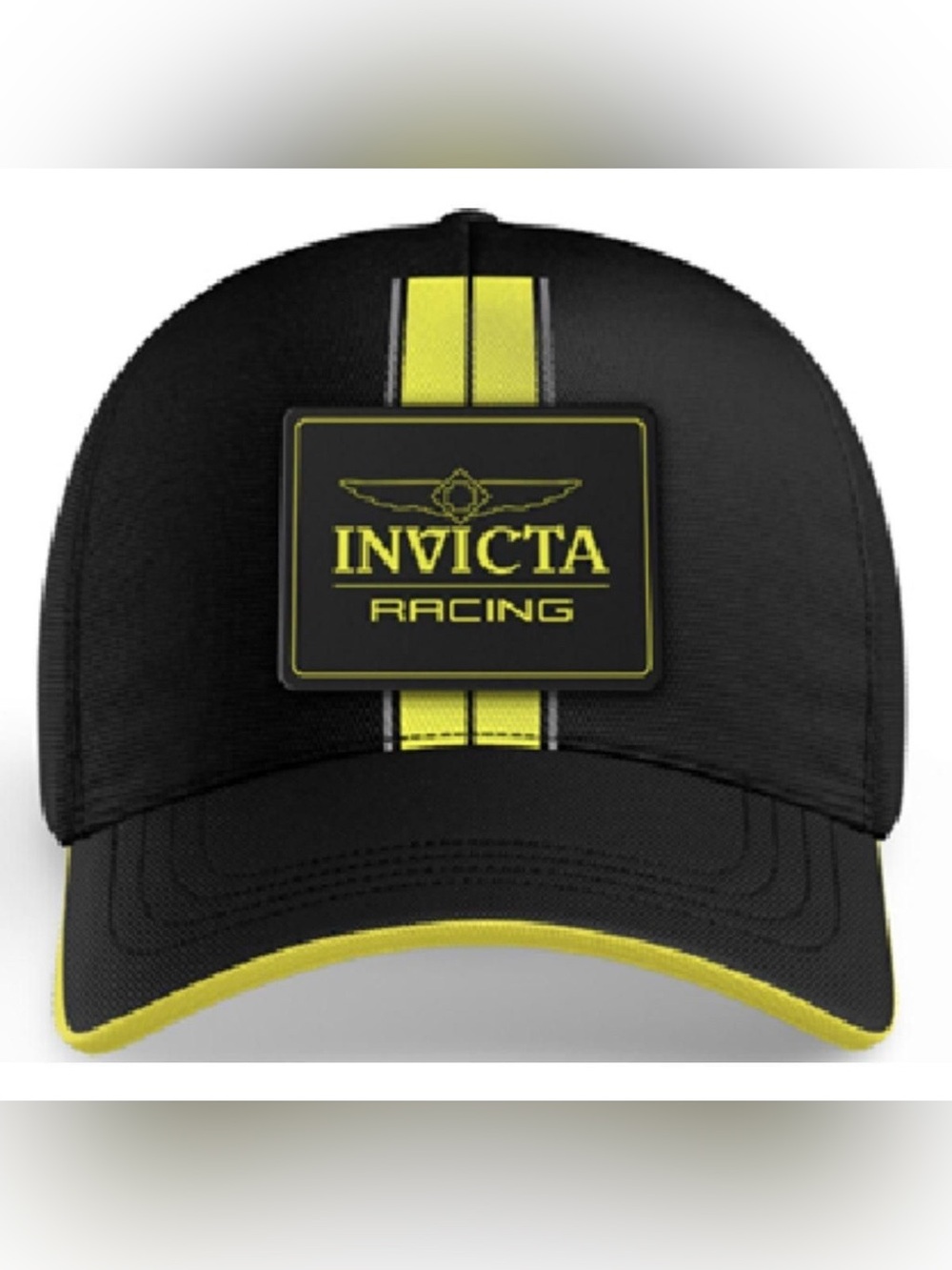 Invicta Black and Yellow Racing Cap